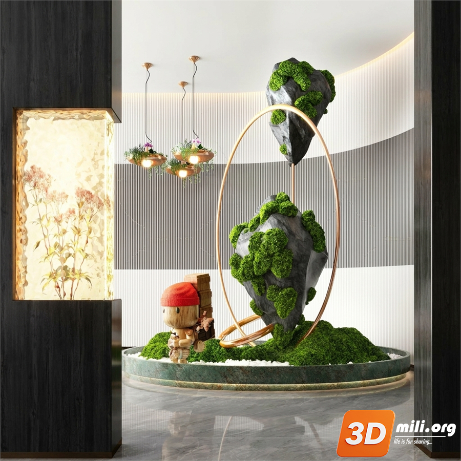 Lobby Decoration Skp Files 